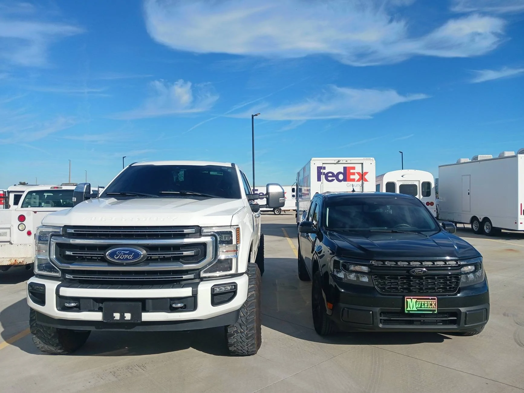 Ford Maverick Post your Maverick next to ridiculously large trucks - photos thread 20241213_135417