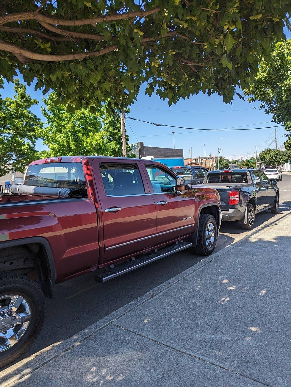 Ford Maverick Post your Maverick next to ridiculously large trucks - photos thread PXL_20230629_220600420