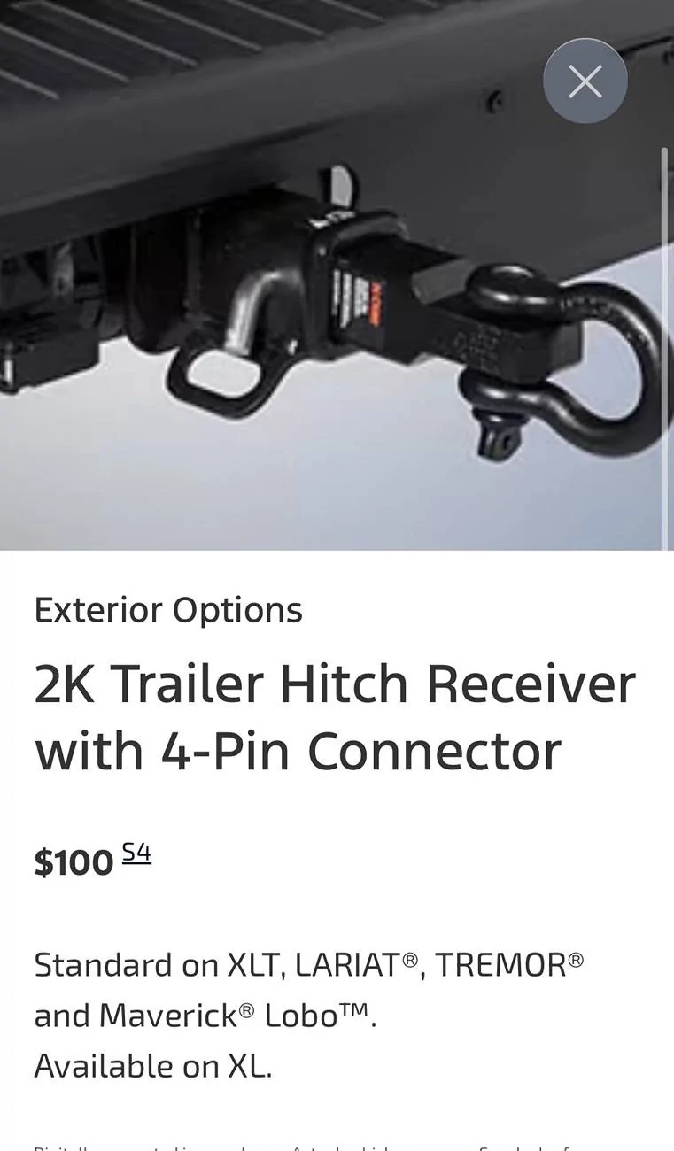 Ford Maverick 2K Trailer hitch a dealer install? Maverick®  Build & Price  Shop.ford.com
