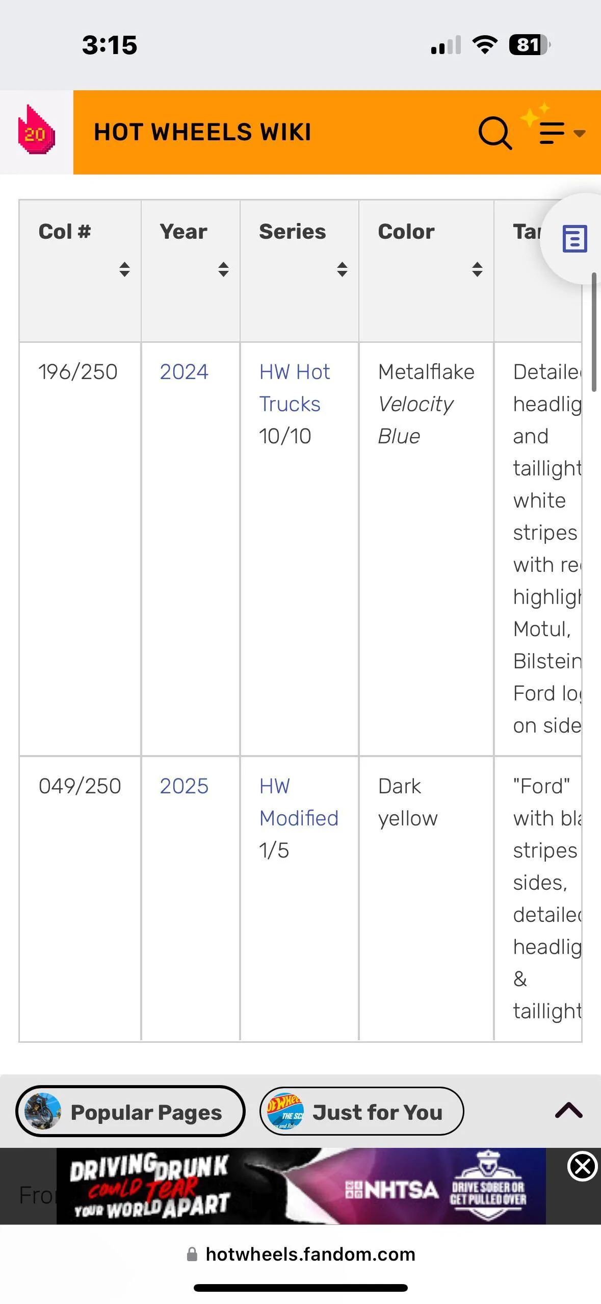 Ford Maverick New hot wheels color coming in 2025 mainline. IMG_0319