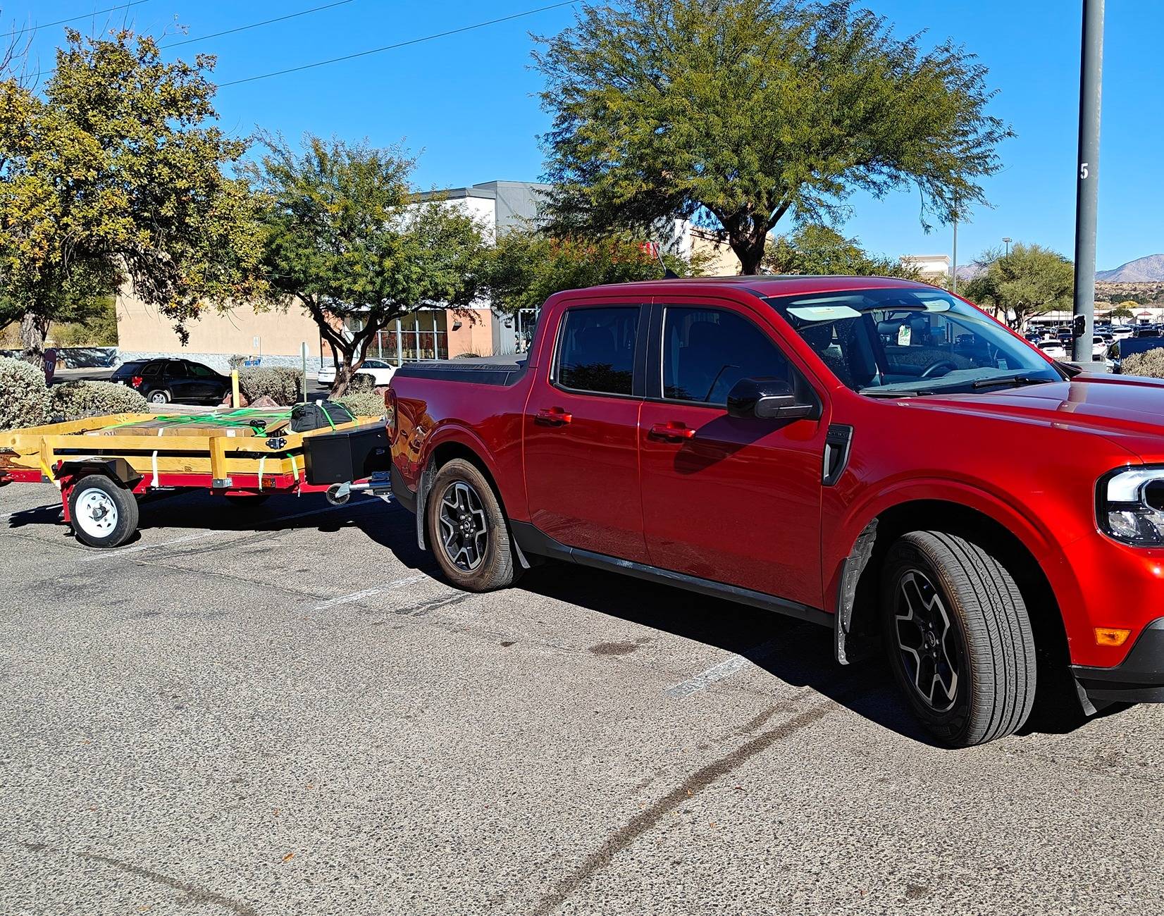 Ford Maverick Show what you tow... MaverickRadioFlyerMexicoBound