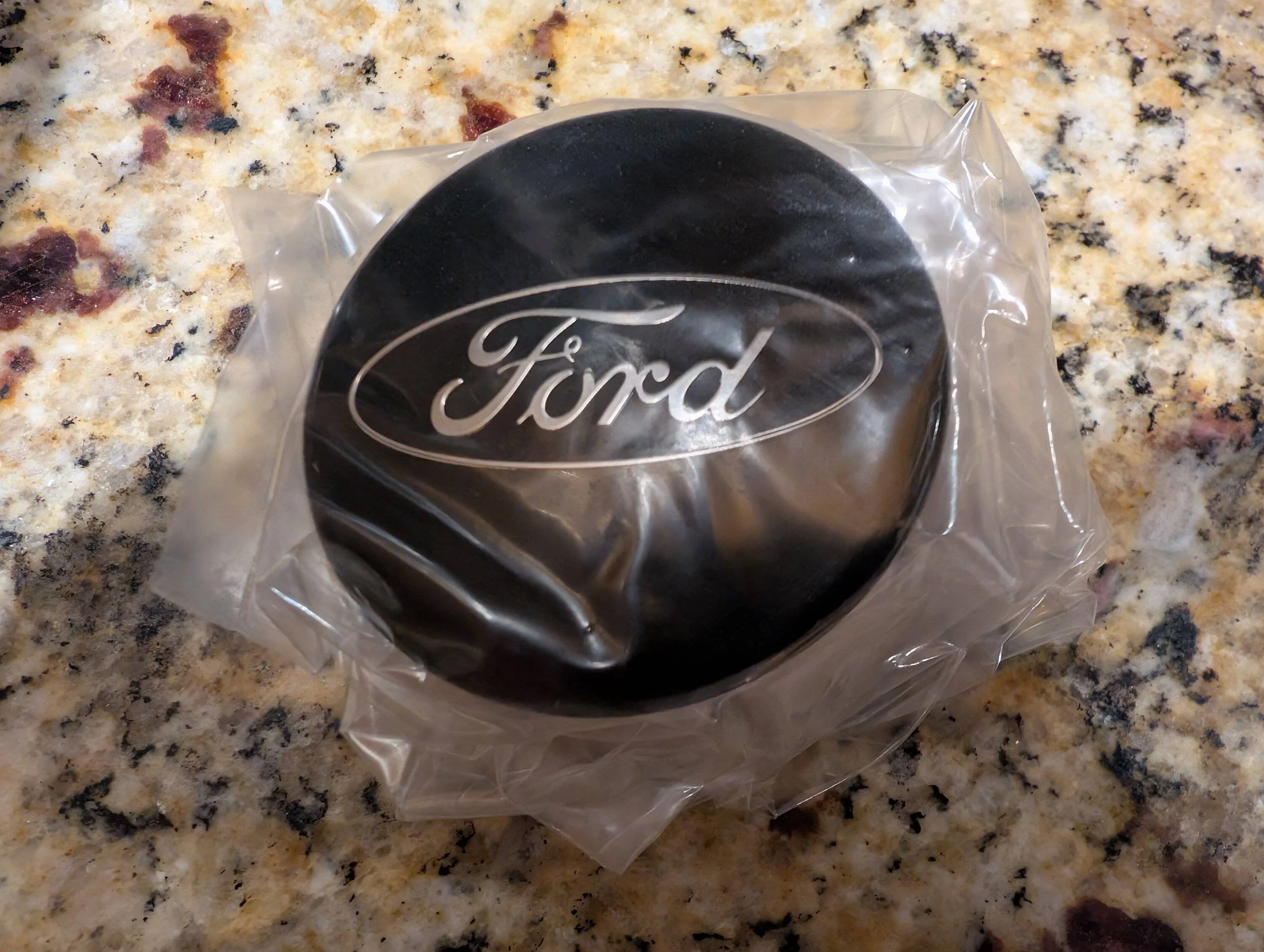 Ford Maverick NEW! OEM Black with Chrome Ford Script Centercaps PXL_20241216_052419581