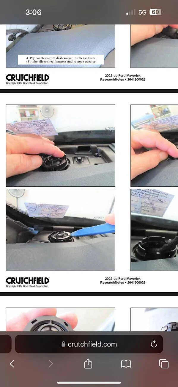 Ford Maverick Corner dash removal question IMG_2146