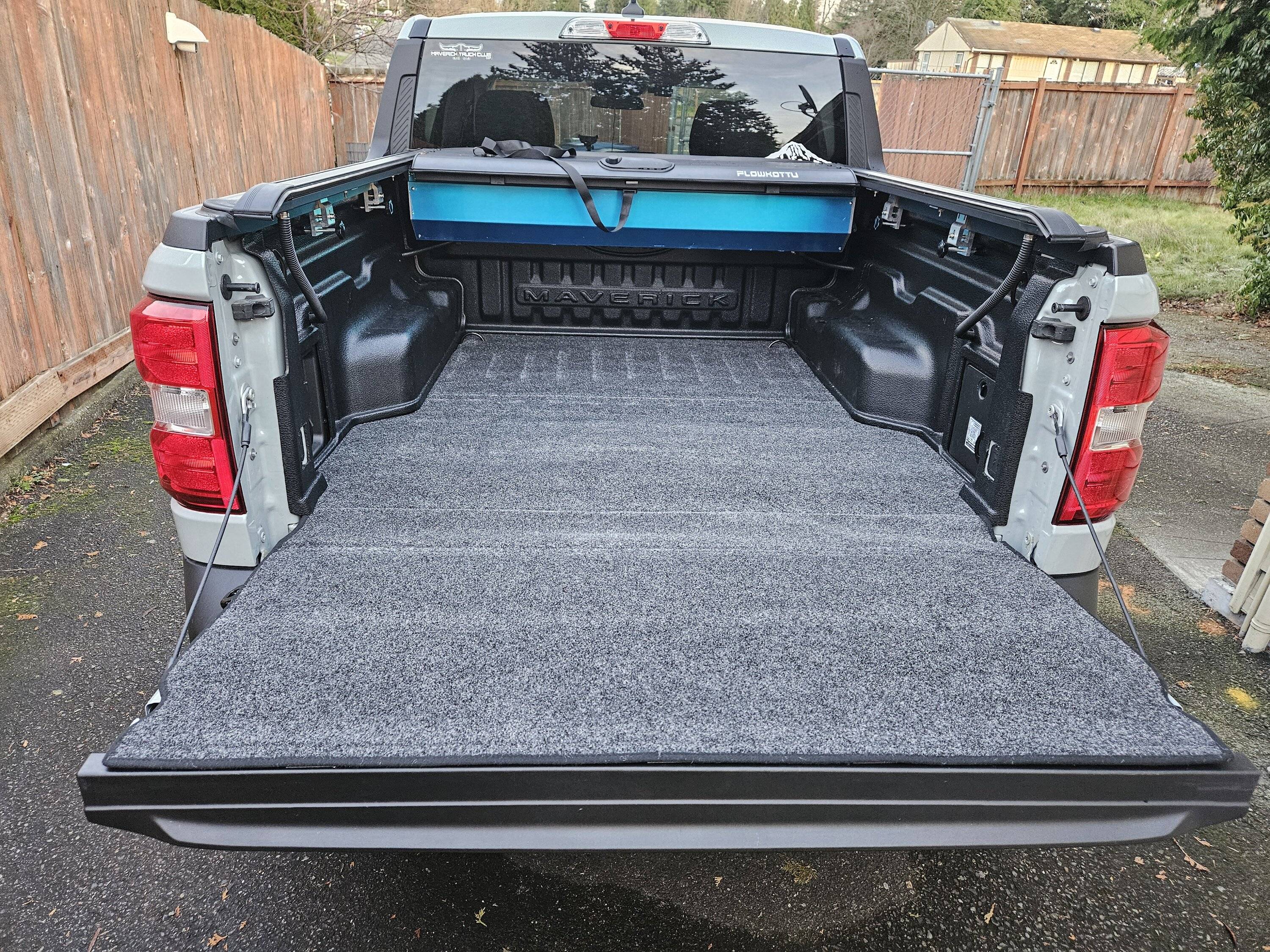 Ford Maverick Replaced "factory" drop in bed liner tray and Tailgate with bedrug 1000017251
