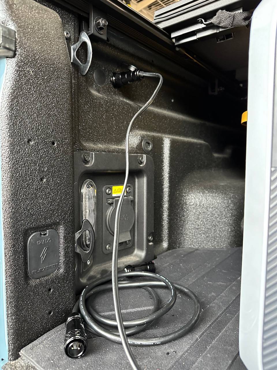Ford Maverick Added USB power outlets / ports in 2024 Maverick XL bed IMG_3779
