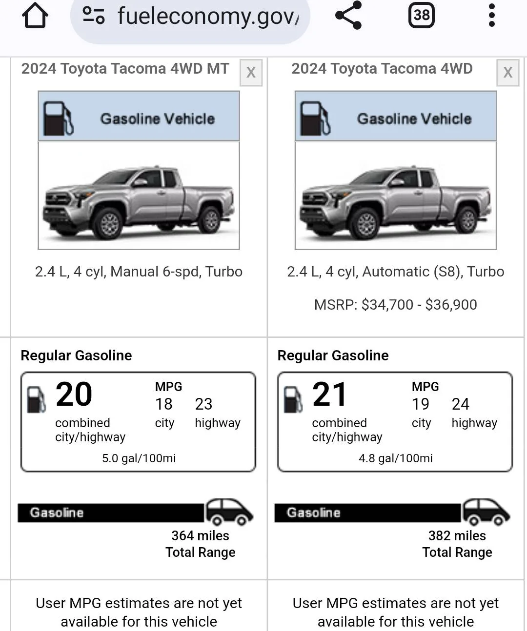 Ford Maverick MotorTrend Tacoma test drive: The Last Stick-Shift Pickup Screenshot_2024-12-18-16-12-38-99_40deb401b9ffe8e1df2f1cc5ba480b12