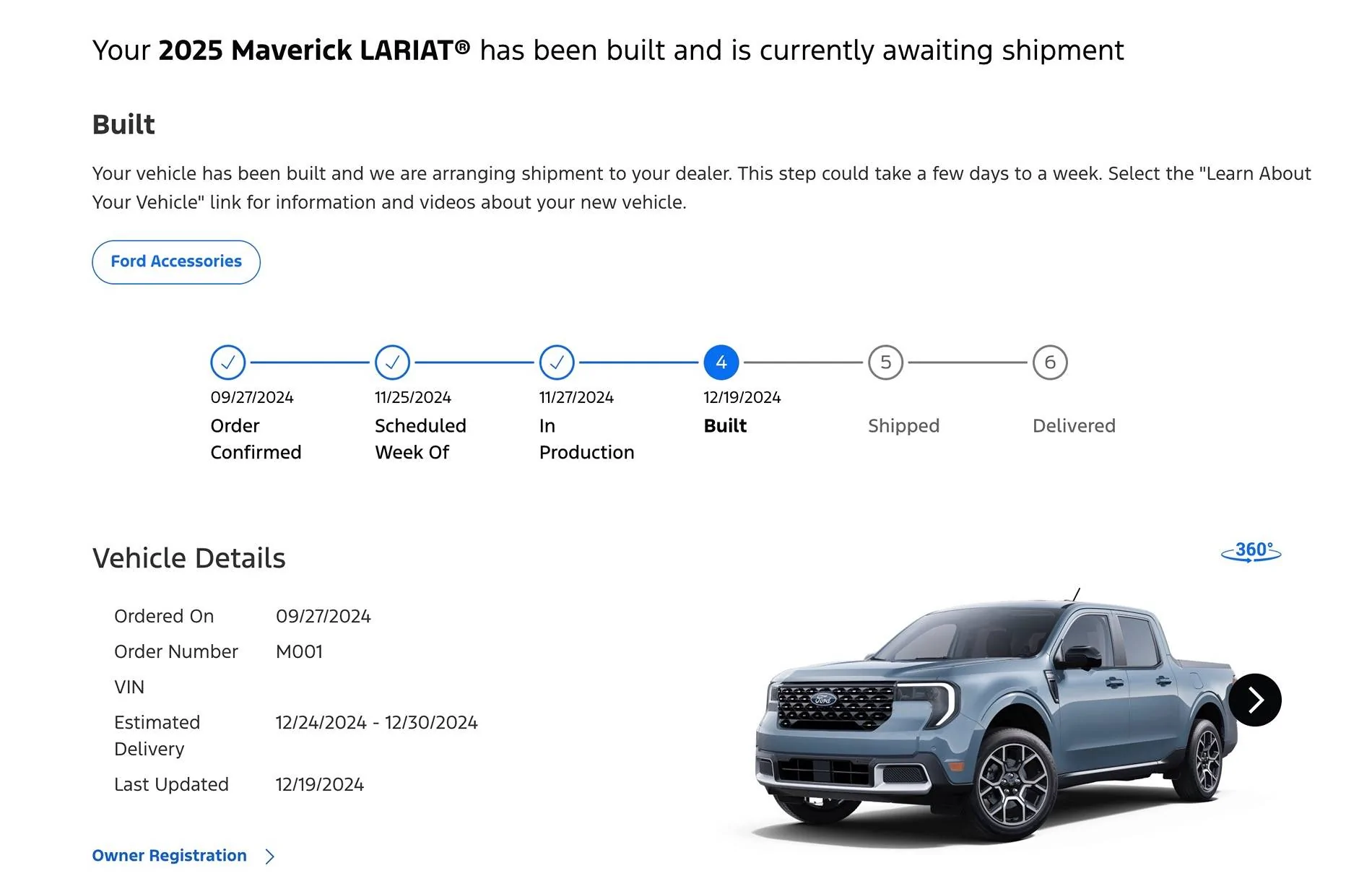 Ford Maverick 2025 Maverick Now Shipping! Received my Shipped update Maverick_Shippped