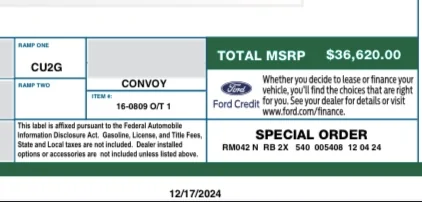 Ford Maverick 2025 Maverick Now Shipping! Received my Shipped update IMG_2790