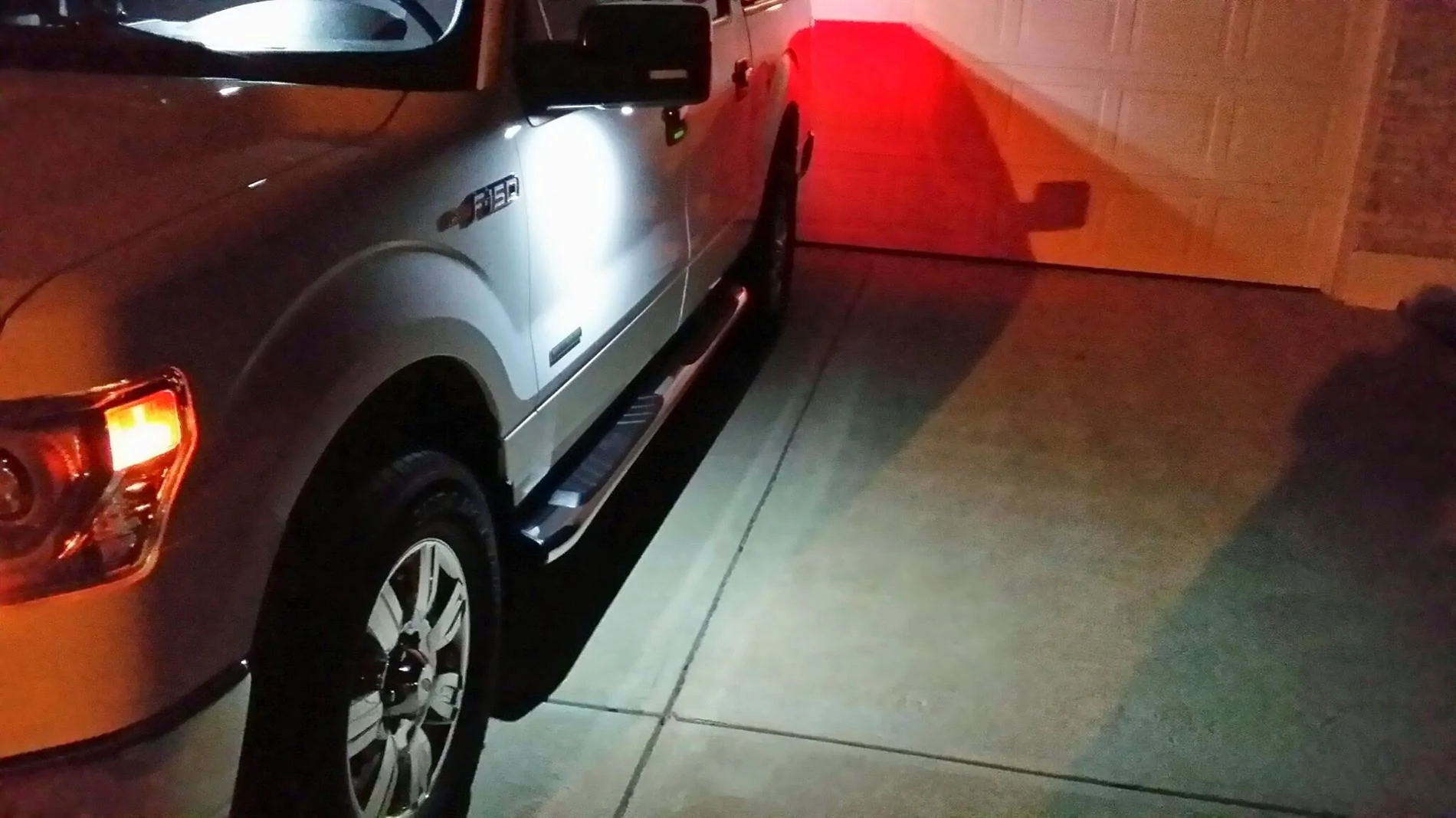 Ford Maverick Interior Ambient / Mood Lighting and Puddle Lights 20140616_000442