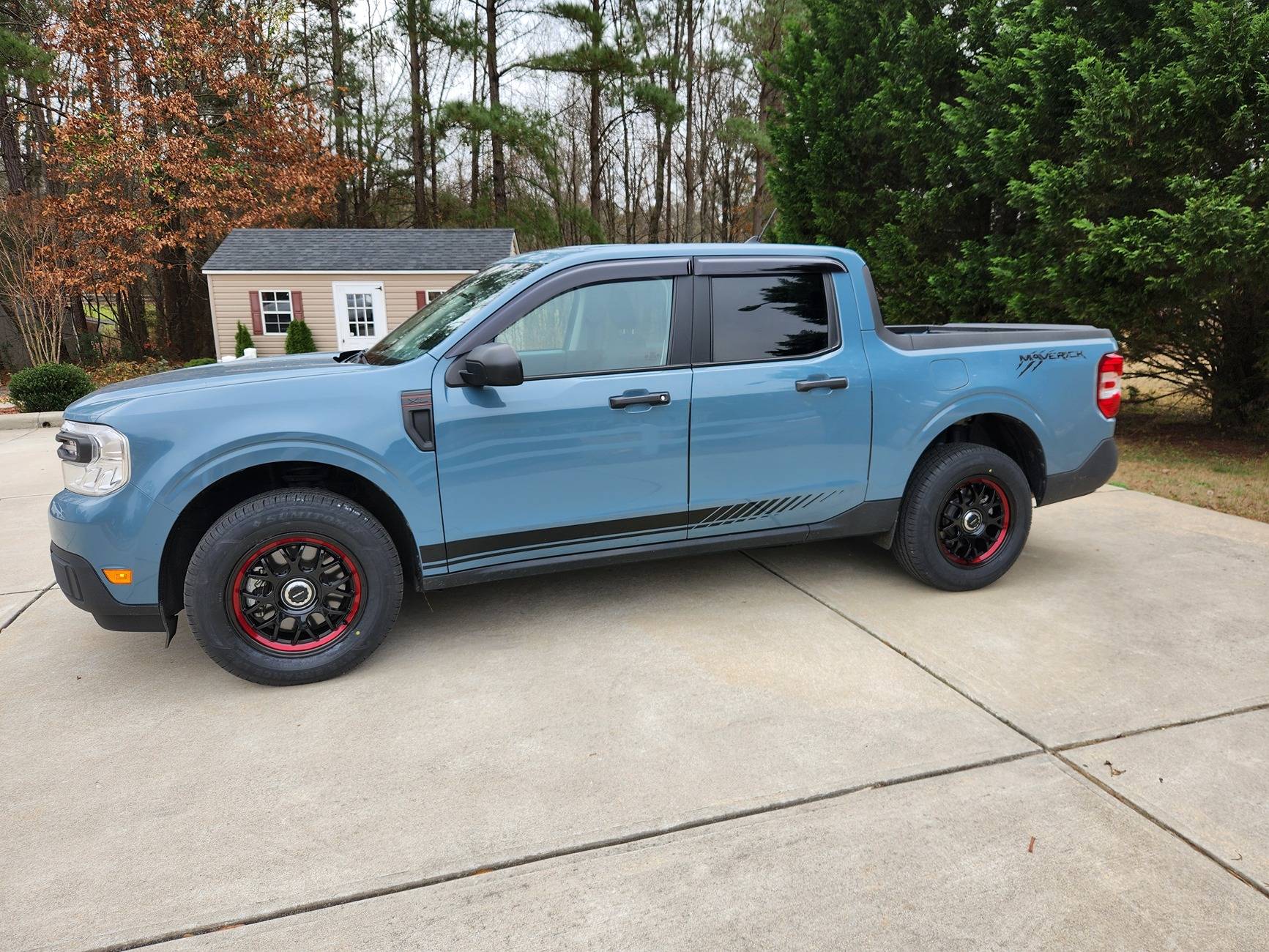 Ford Maverick New wheels. Now need vinyl design ideas 20241220_104212