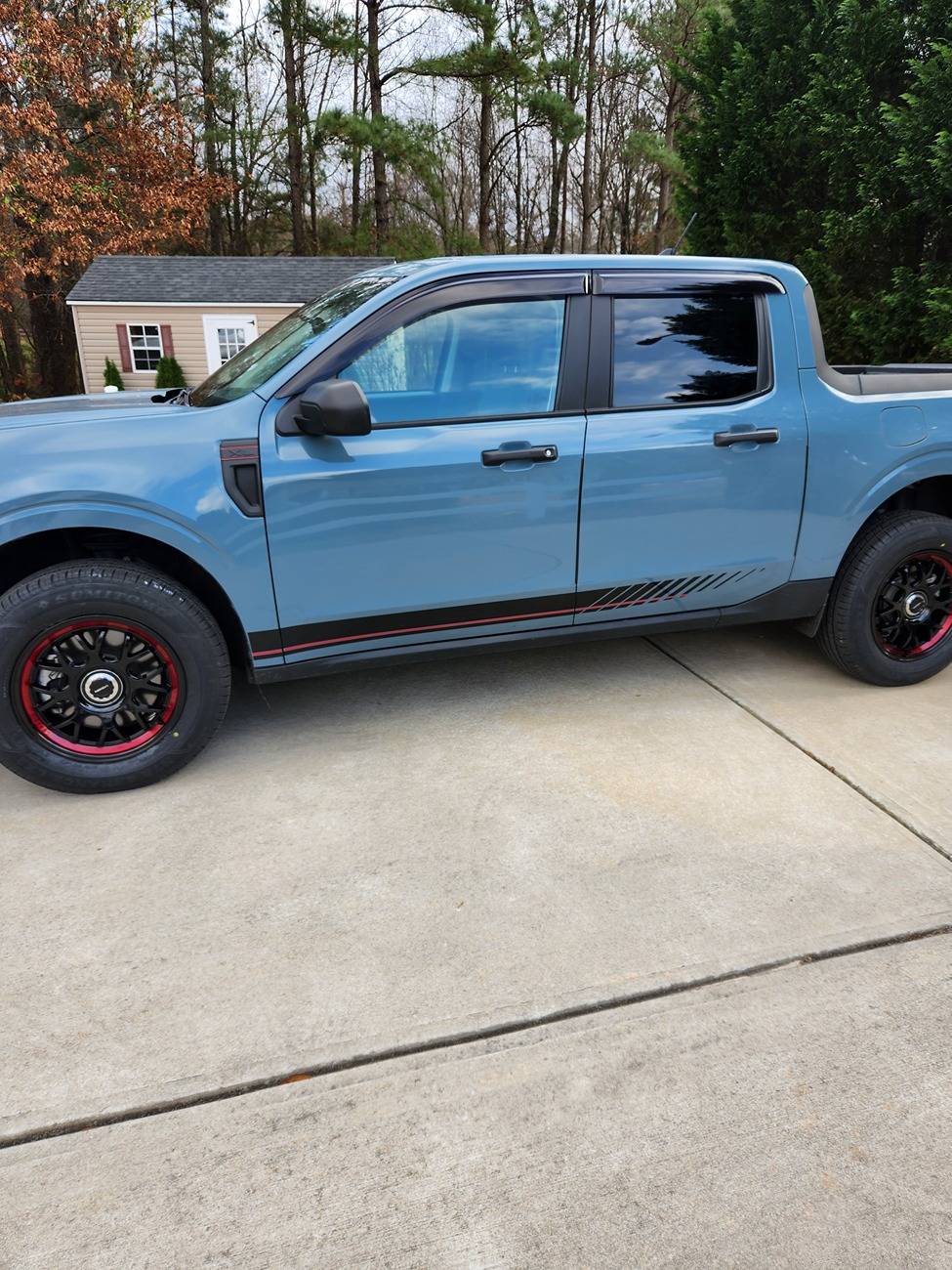 Ford Maverick New wheels. Now need vinyl design ideas 20241220_150934