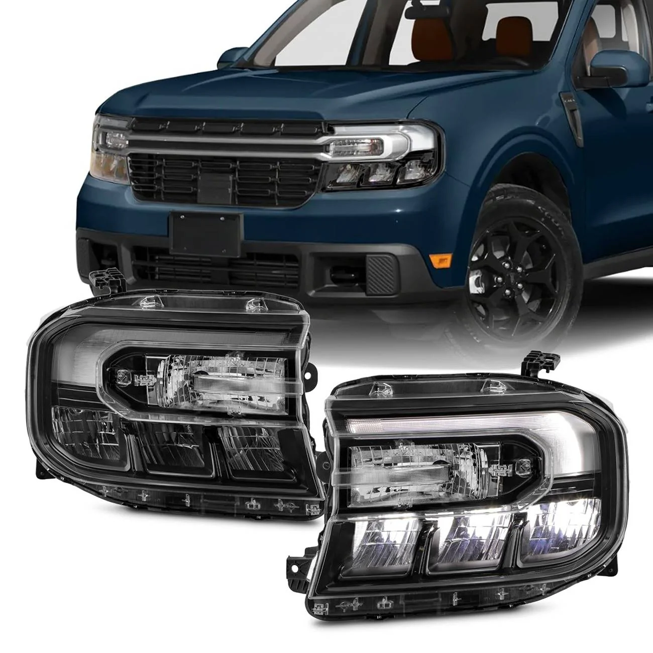 Ford Maverick Black out headlights available through Amazon 71ZS51Dnv+L