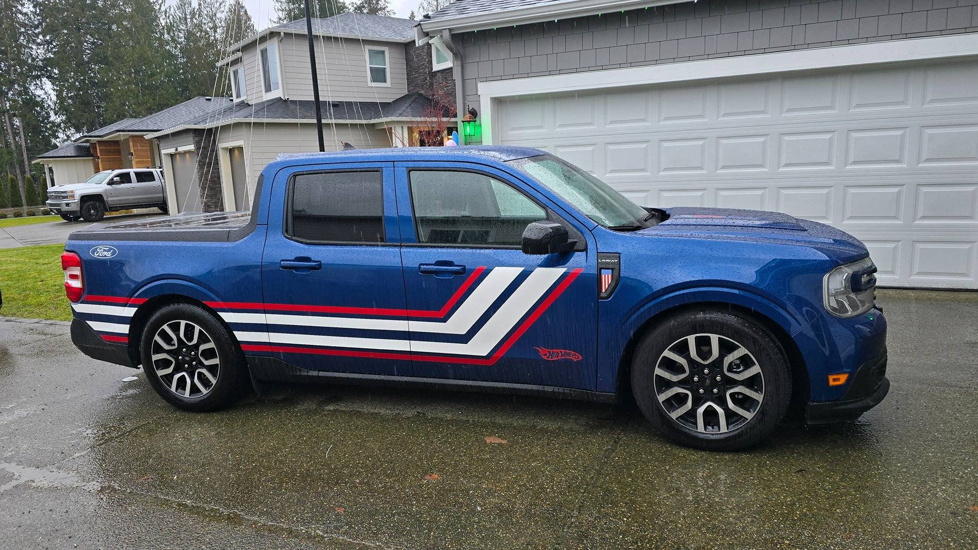 Ford Maverick PNW Atlas Blue Hybrid Build 20241221_105758