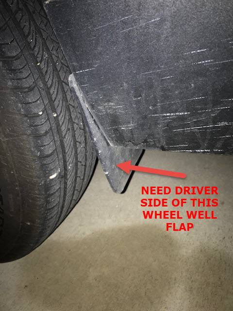 Ford Maverick Rear wheel well flap needed (Driver Side) IMG_4673