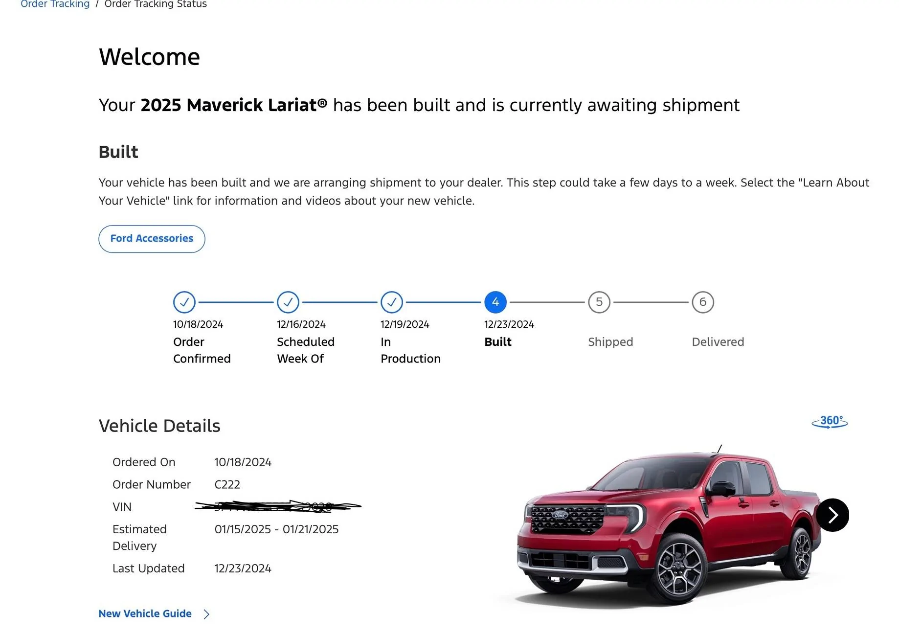 Ford Maverick 2025 Maverick Now Shipping! Received my Shipped update 1735050709951-dm