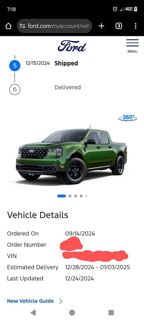 Ford Maverick First 2025 Mavericks have been delivered! Screenshot_20241225-071851~2