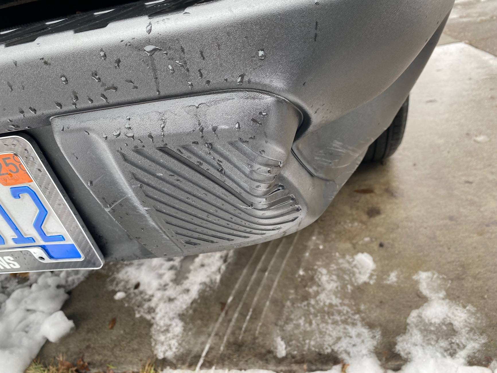 Ford Maverick Dented bumper IMG_5865