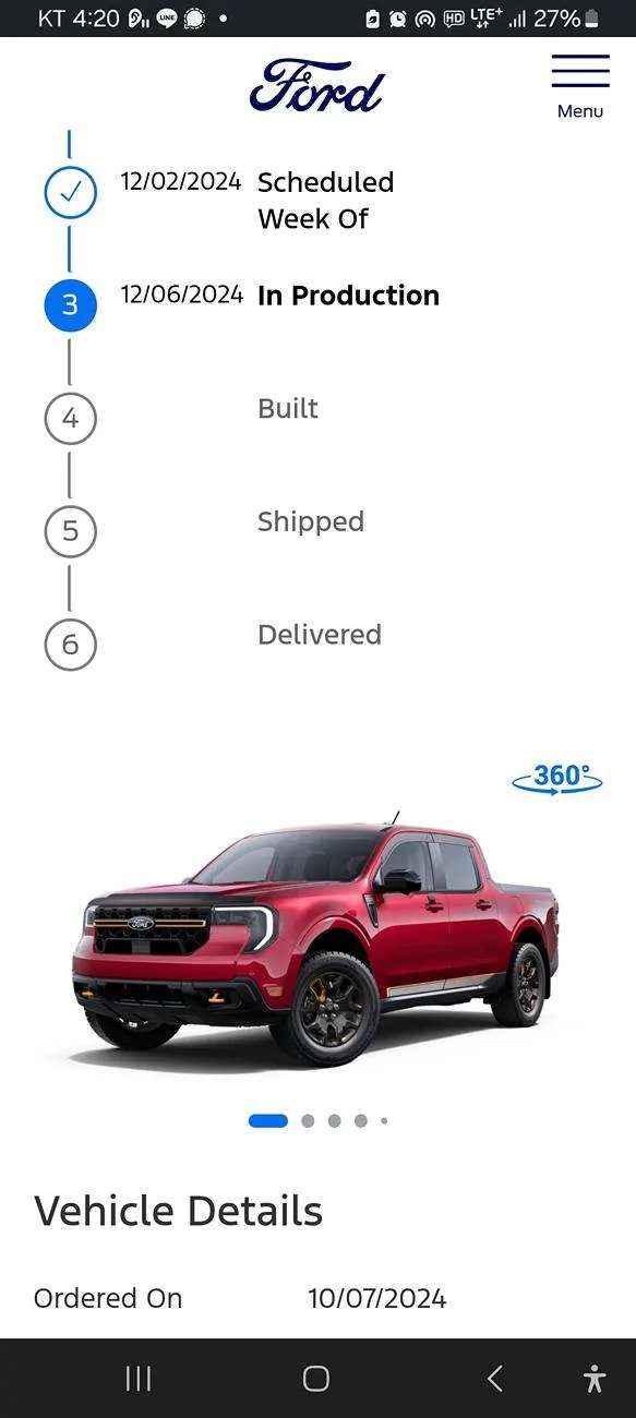 Ford Maverick Anyone receive 2025 Marverick Tremor delivery yet? Screenshot_20241227_162024_Edg