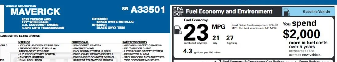 Ford Maverick Anyone receive 2025 Marverick Tremor delivery yet? Screenshot 2024-12-27 044719