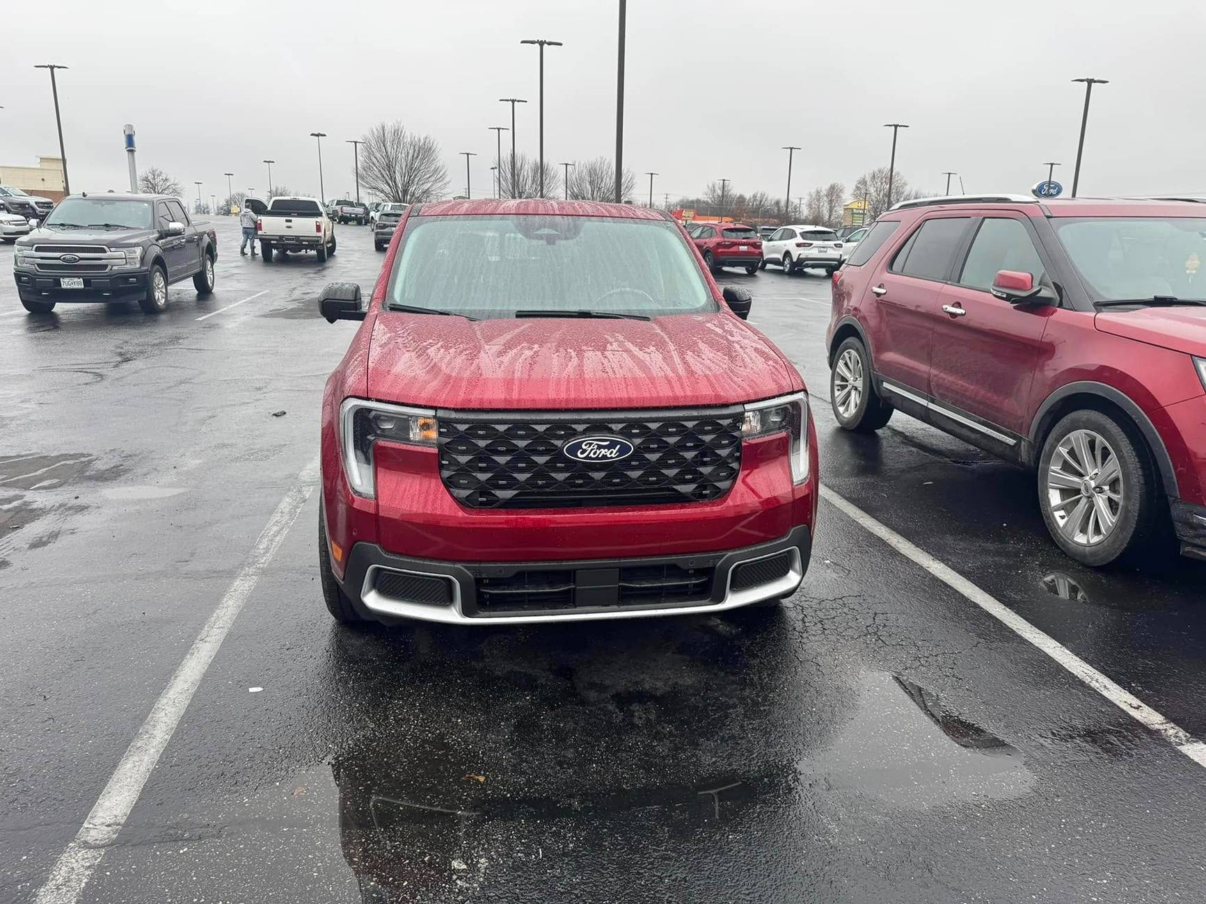 Ford Maverick RUBY RED Maverick Photos Thread Ruby Red Metallic 2025 Maverick first look at dealer10