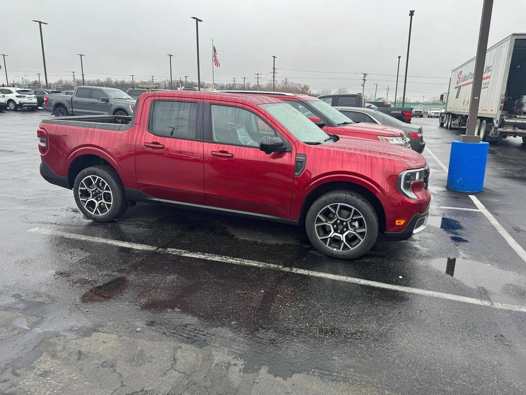 Ford Maverick RUBY RED Maverick Photos Thread Ruby Red Metallic 2025 Maverick first look at dealer8