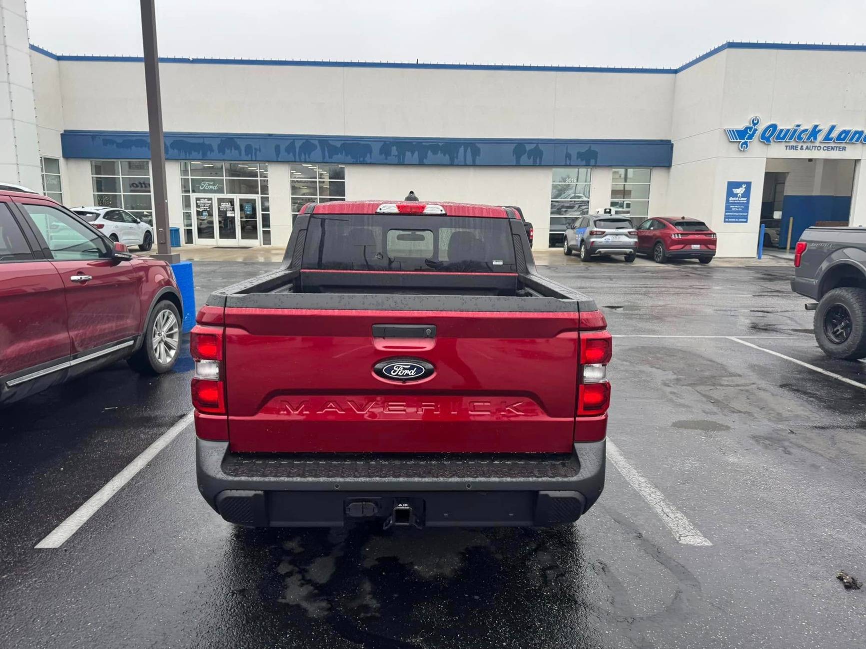 Ford Maverick RUBY RED Maverick Photos Thread Ruby Red Metallic 2025 Maverick first look at dealer6