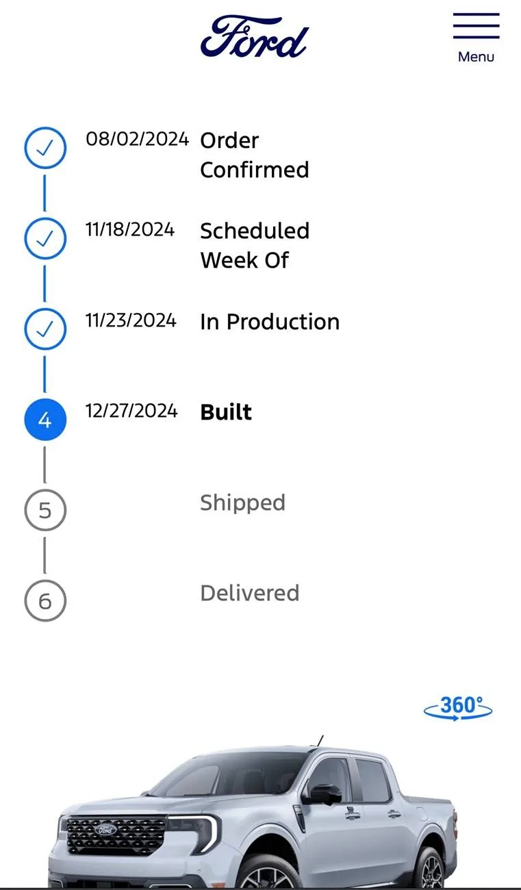 Ford Maverick 2025 Maverick Now Shipping! Received my Shipped update IMG_0223