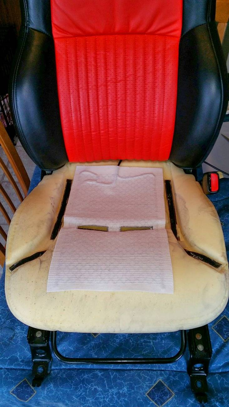 Ford Maverick Heated seat install 20140329_140834