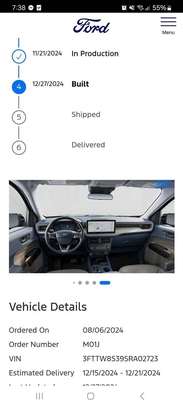 Ford Maverick 2025 Maverick Now Shipping! Received my Shipped update Screenshot_20241227_193831_Chrom
