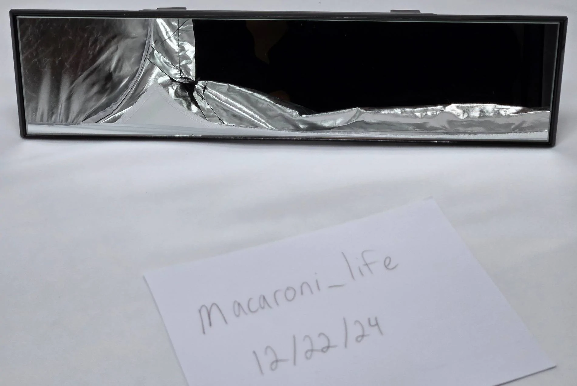 Ford Maverick FS: Universal wide angle, flat, clip-on rear view mirror (12"x3") 2024-12-22 12.02.28