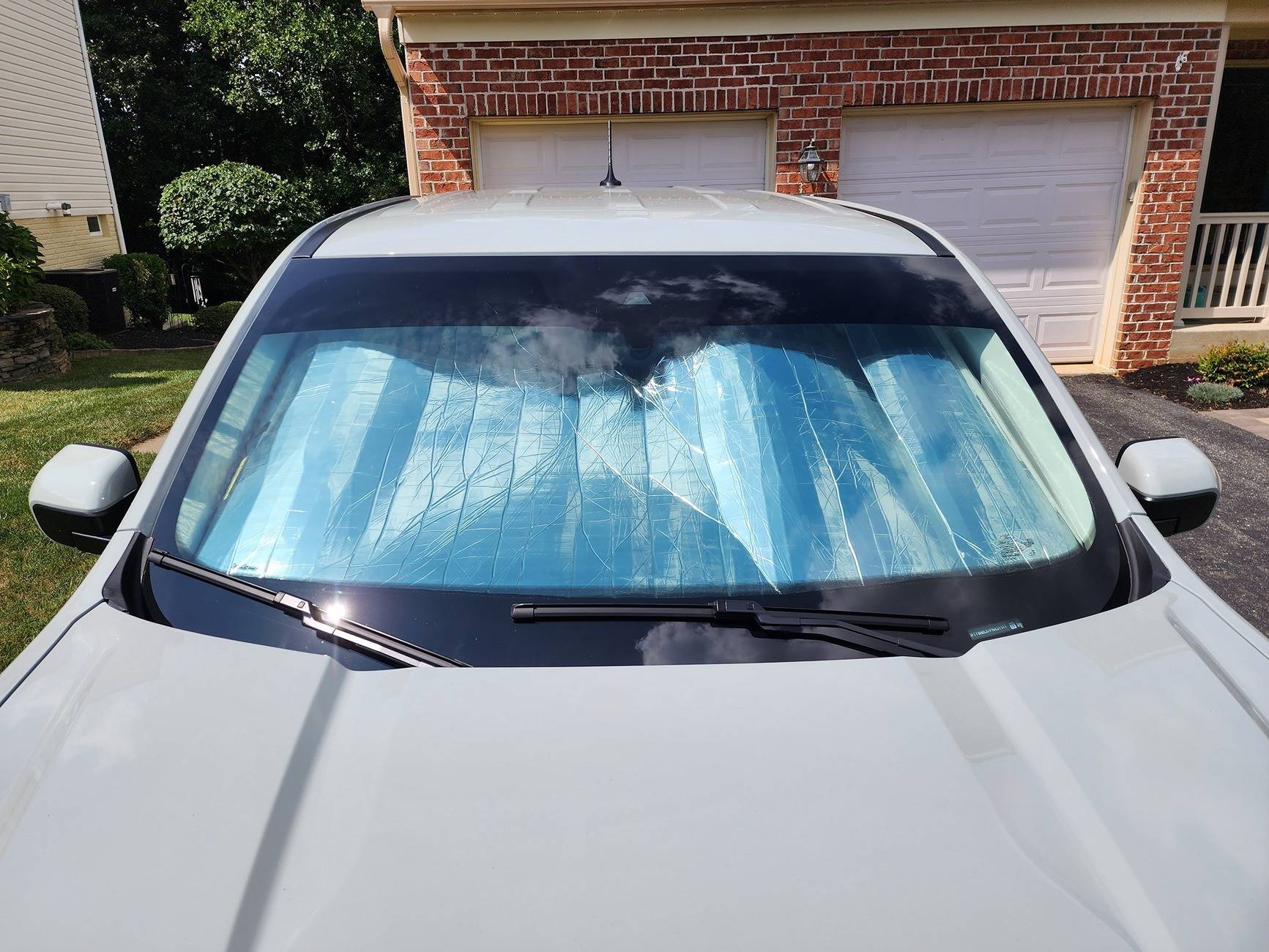 Ford Maverick HeatShield custom fit front windshield cover (silver) 2023-08-30 14.09.35