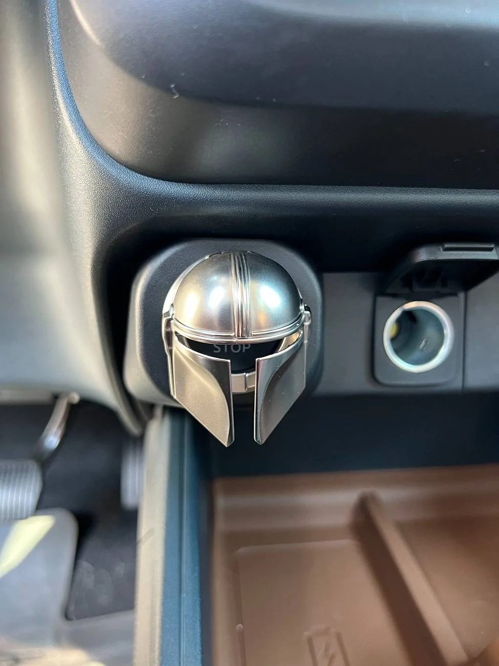 Ford Maverick Mandalorian Push to Start Button Cover mando3
