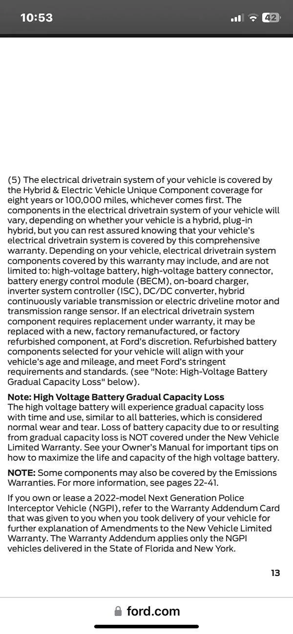Ford Maverick Experiences with Major Repairs OR Extended Warranty IMG_5289