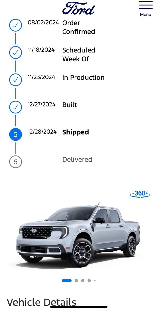 Ford Maverick 2025 Maverick Now Shipping! Received my Shipped update IMG_0227