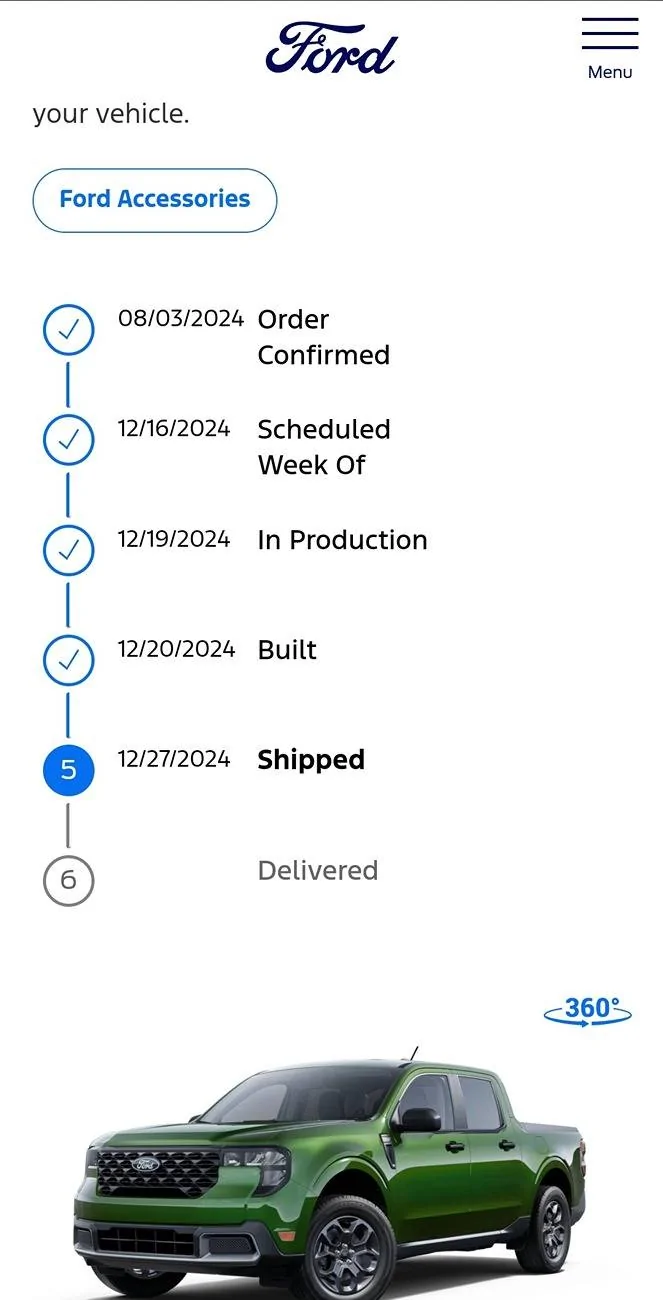 Ford Maverick 2025 Maverick XL build date Screenshot_20241230_070519_Chrom