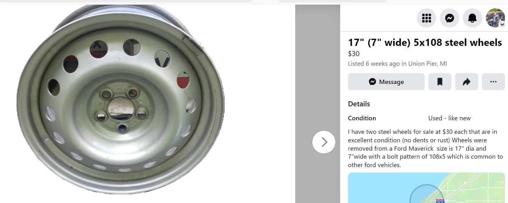 Ford Maverick XL steel rims offset? And are spacers OK? Screenshot 2025-01-02 094216
