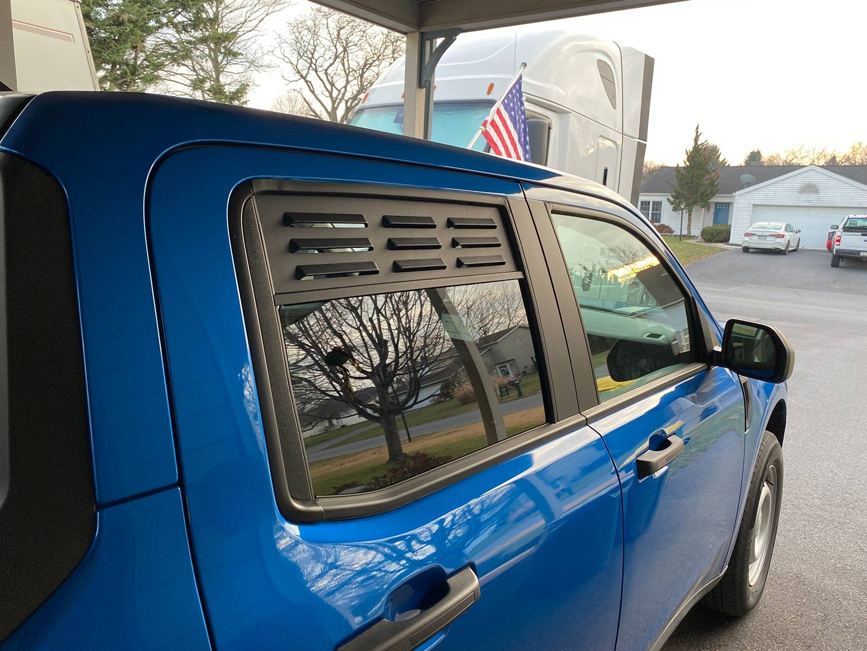 Ford Maverick Mabett rear window vents installed IMG_0355.JPEG