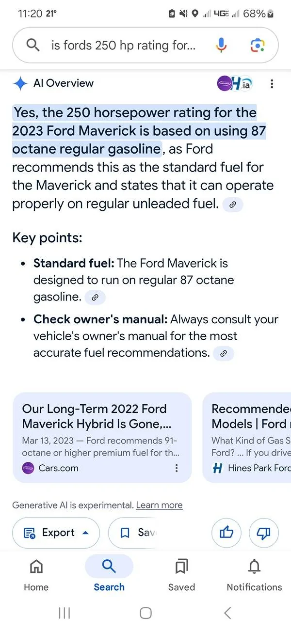 Ford Maverick Where are the 2025 Ecoboosts?? Screenshot_20250105_112024_Googl
