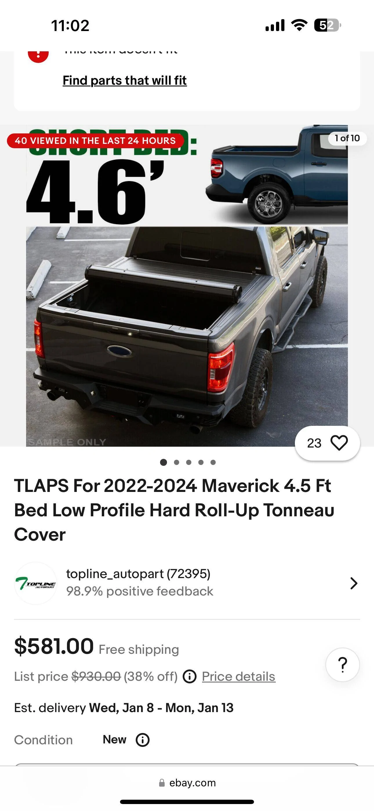 Ford Maverick Which tonneau cover would you buy? IMG_4574