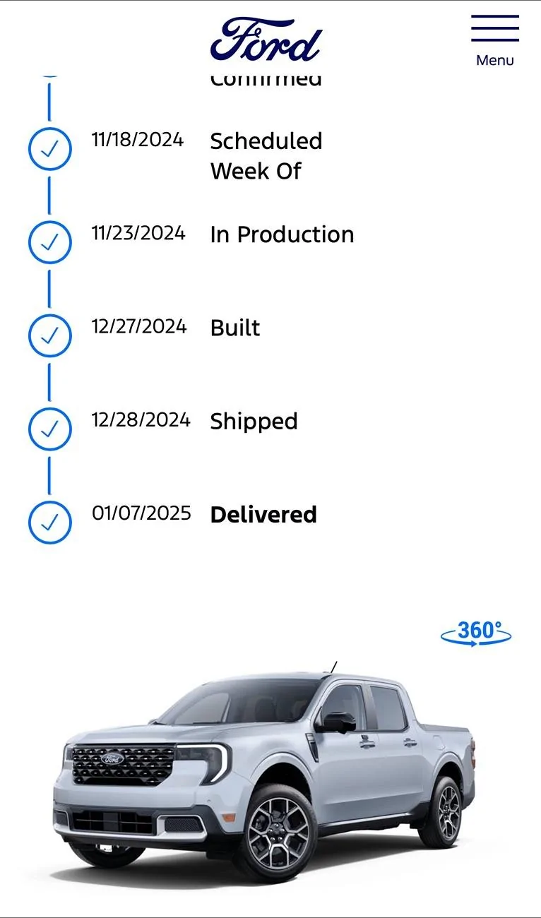 Ford Maverick 2025 Maverick Now Shipping! Received my Shipped update IMG_0256