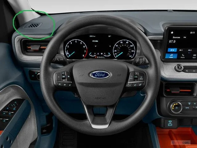 Ford Maverick Question for XL owners about heater air flow dash