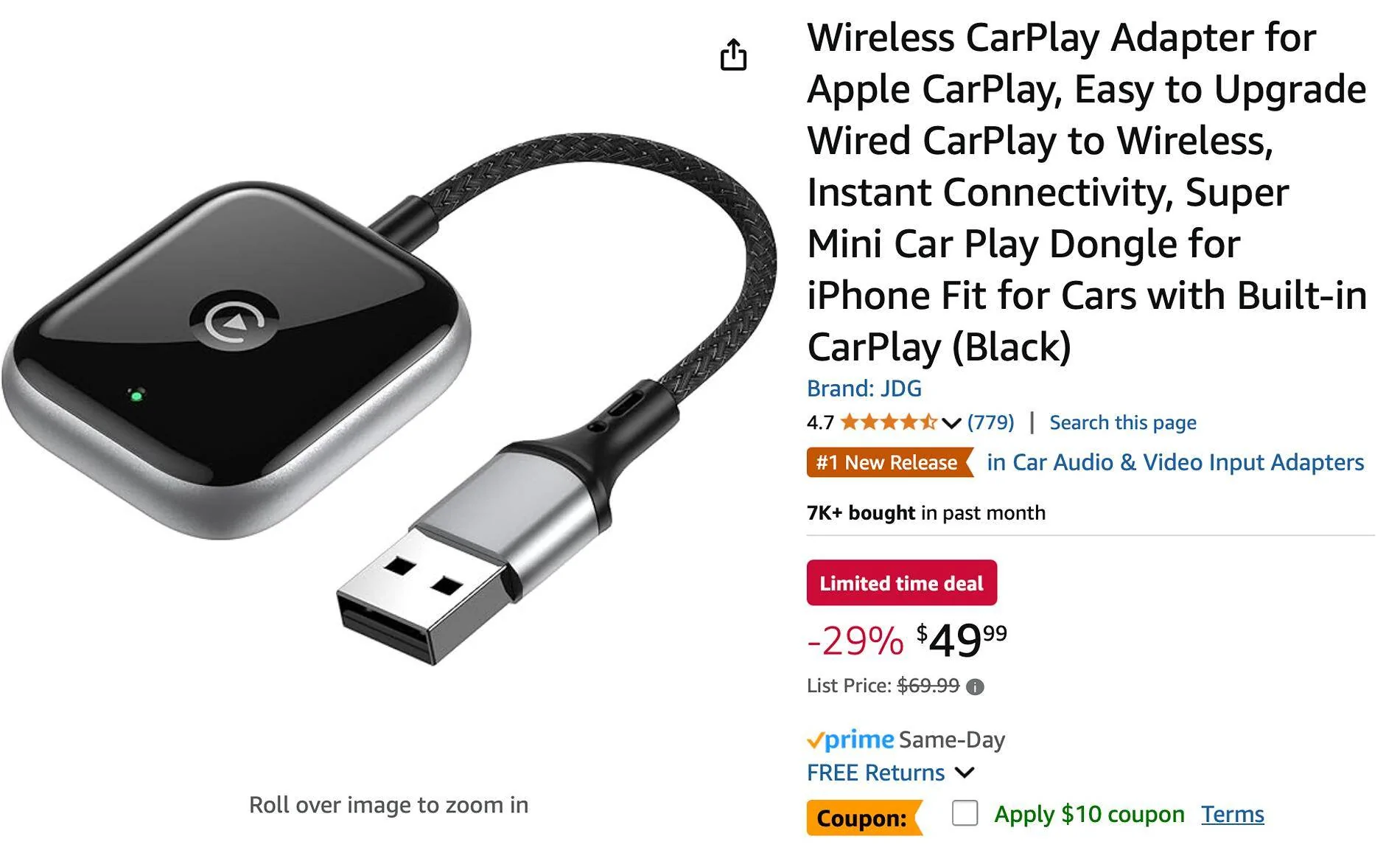Ford Maverick What are people using for wireless CarPlay connect? 1736439208541-0