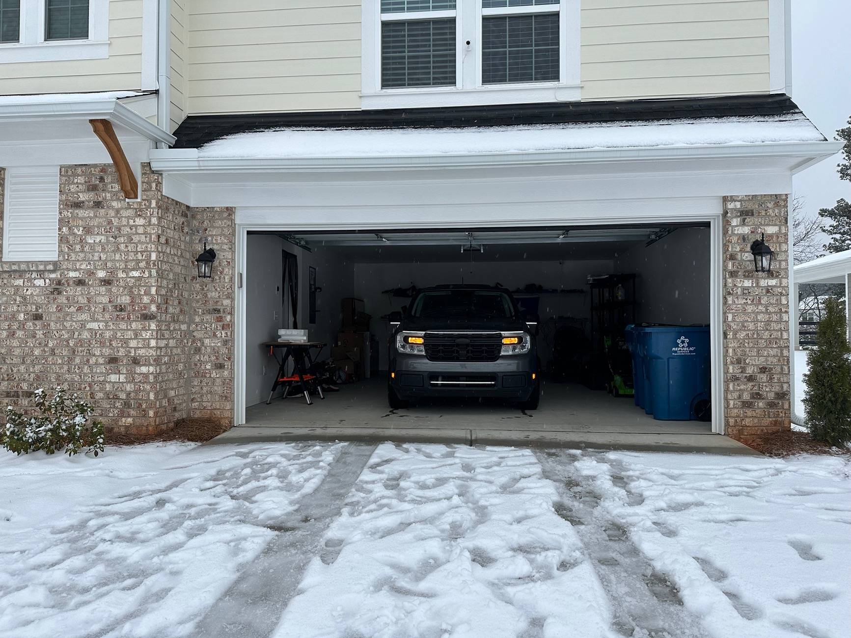 Ford Maverick Hiding from the snow IMG_5031