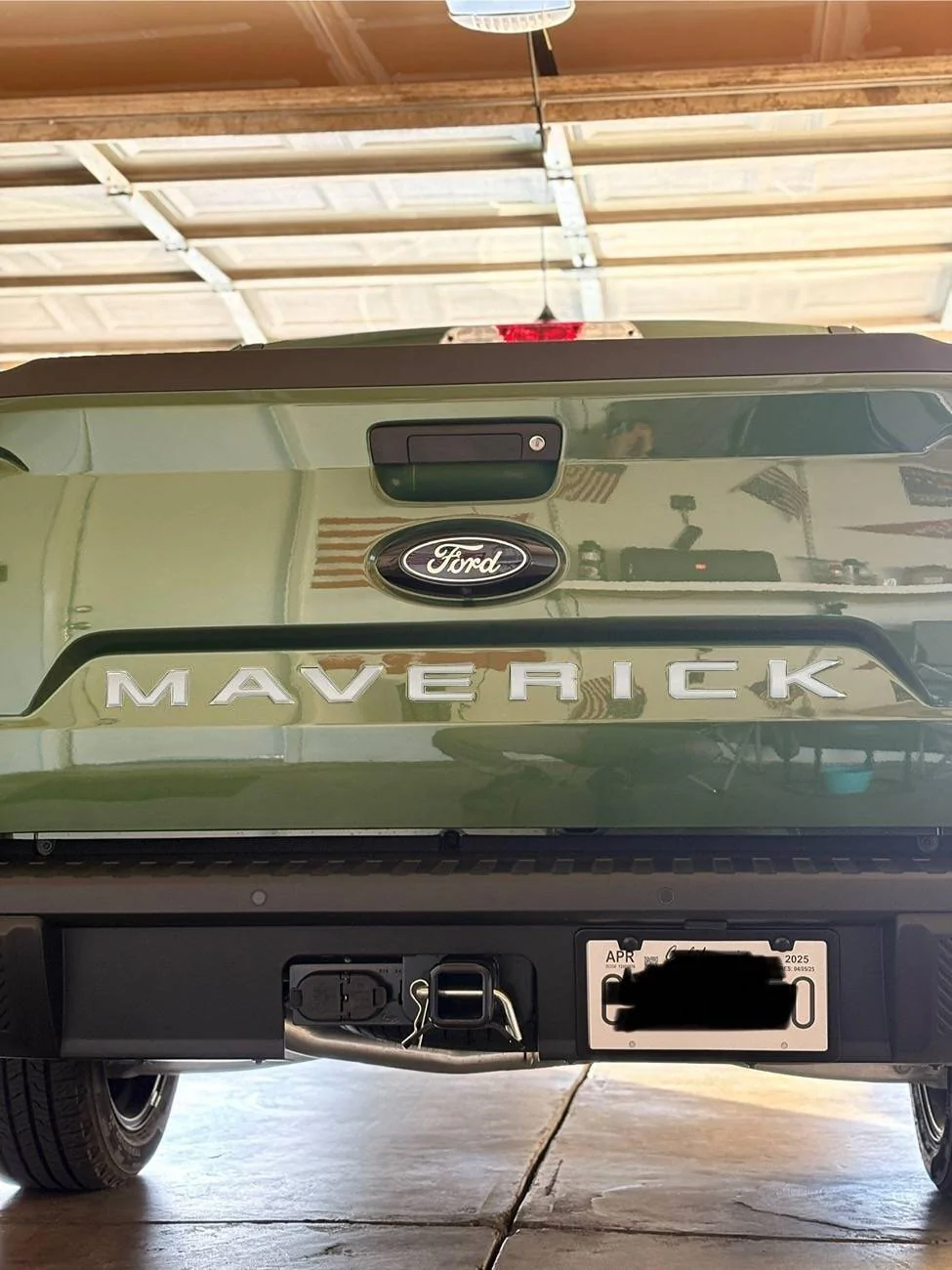Ford Maverick Eruption Green Tailgate Lettering Color Choices mav_chrom