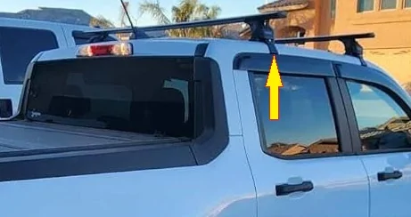 Ford Maverick Hauling long pieces of lumber again RackAck