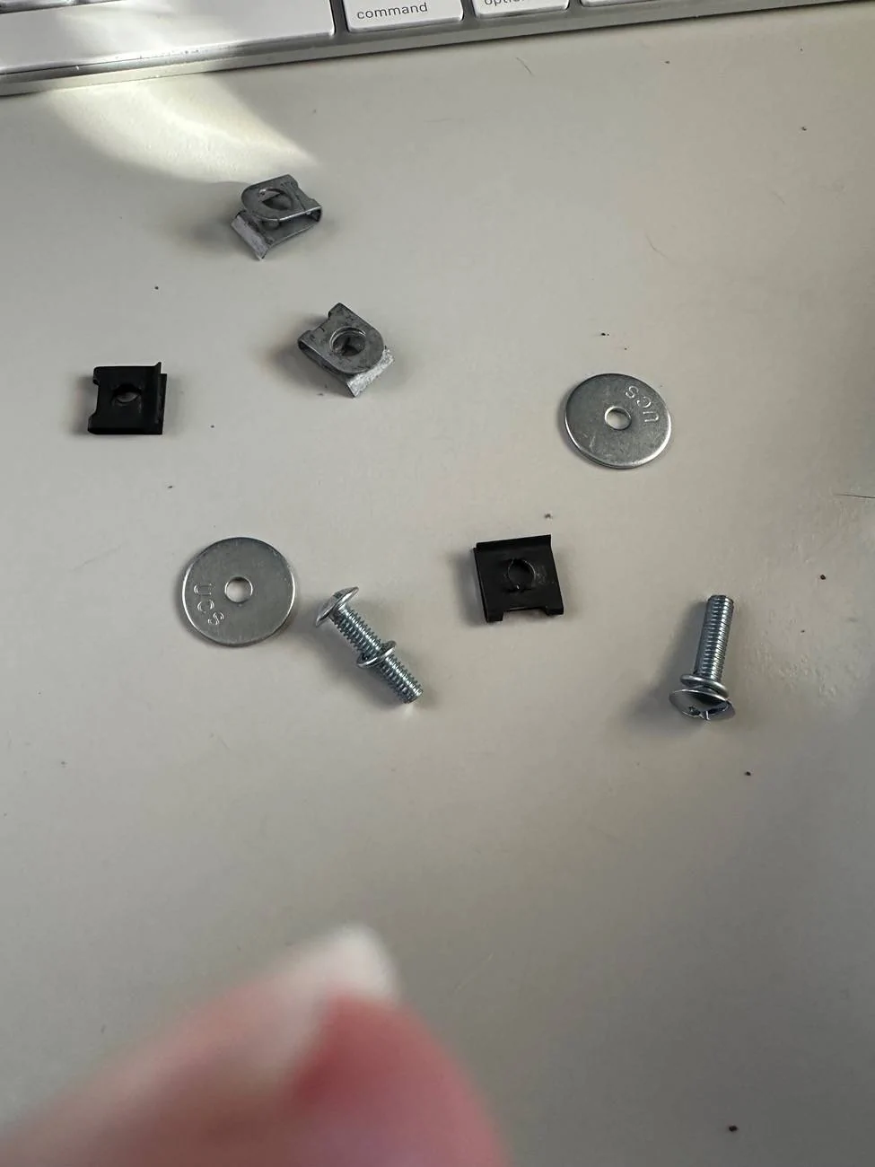 Ford Maverick Mud flap rivets on 2024 Lariat. Library - 1 of 2
