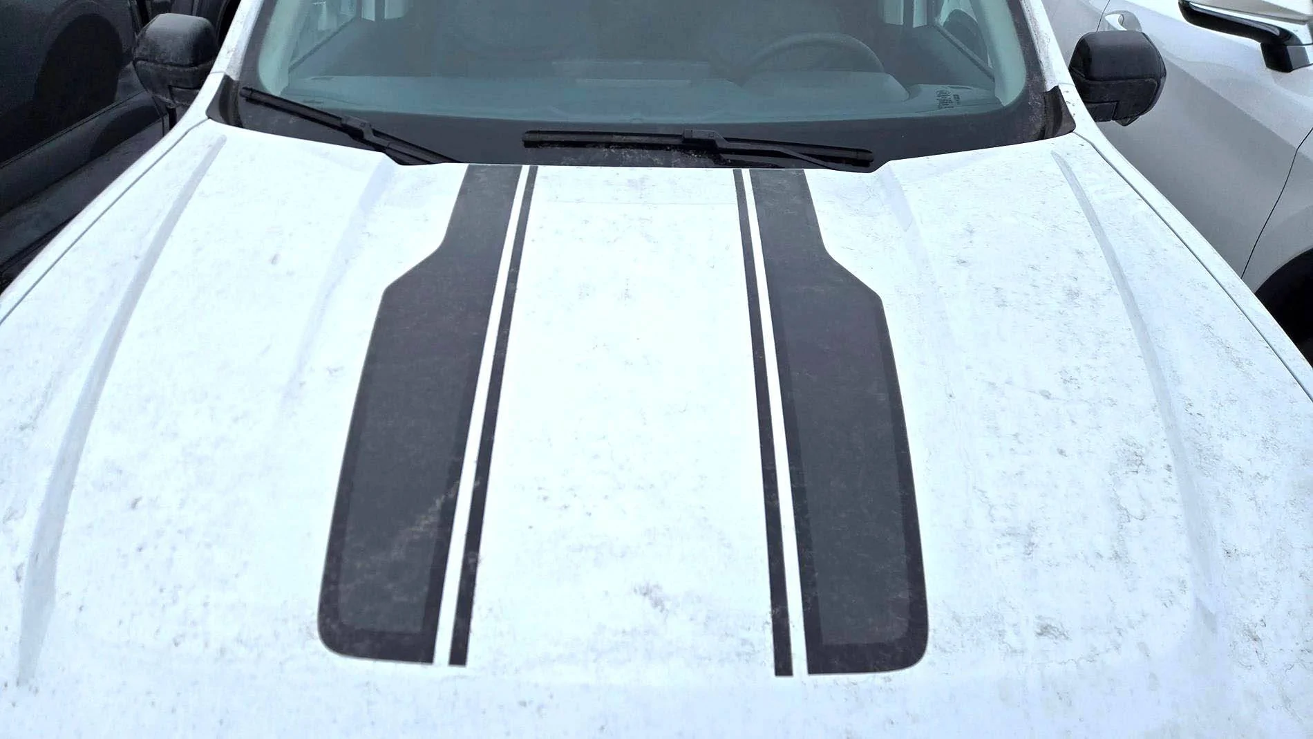 Ford Maverick Black Appearance Package (BAP) Hood Graphics - XLT vs Lariat (photos) 1000020408 copy