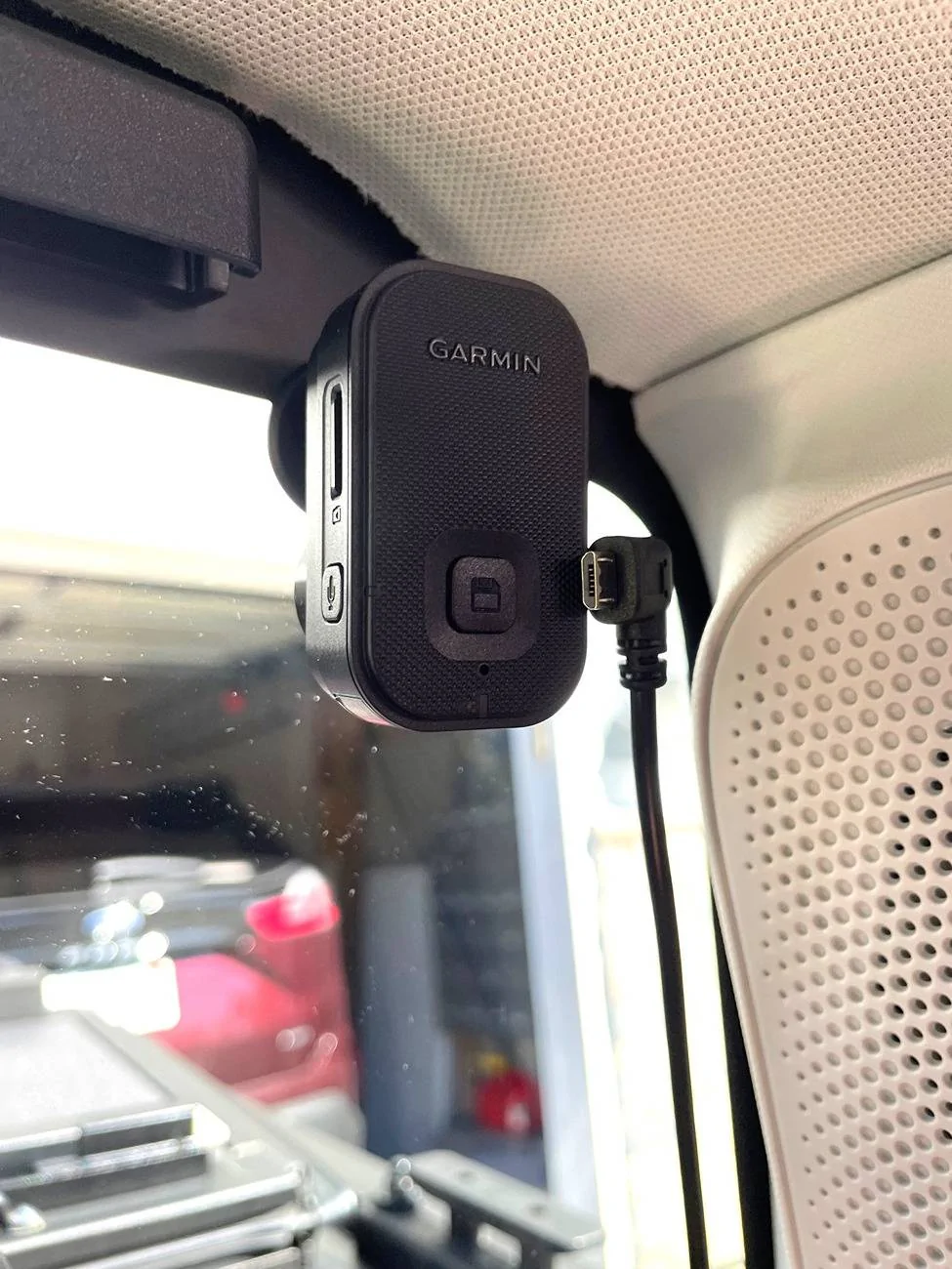 Ford Maverick Headliner vs rear dash cam wire Garmin mini