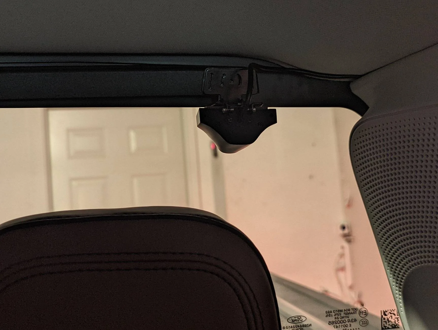 Ford Maverick Headliner vs rear dash cam wire PXL_20230221_192138532