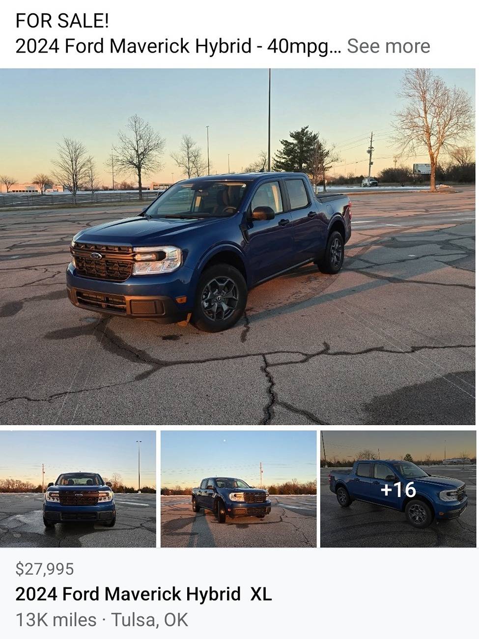 Ford Maverick Sale: 2024 Hybrid Maverick XL -l03owm